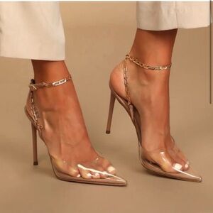 Steve Madden Victoriana Transparent High Heels